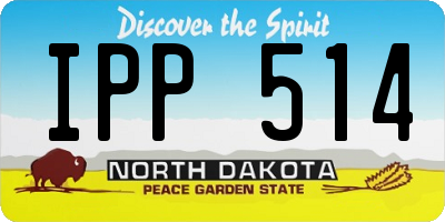 ND license plate IPP514