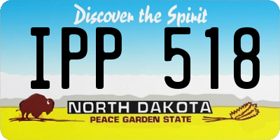 ND license plate IPP518