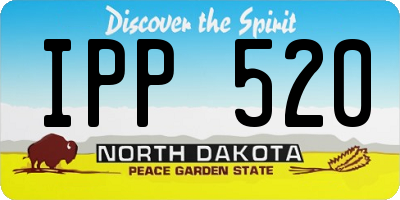 ND license plate IPP520
