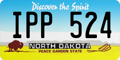 ND license plate IPP524