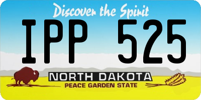 ND license plate IPP525