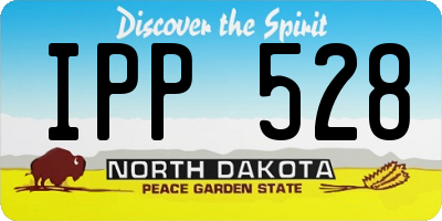 ND license plate IPP528