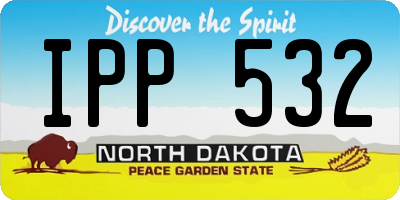 ND license plate IPP532