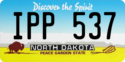 ND license plate IPP537