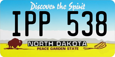ND license plate IPP538