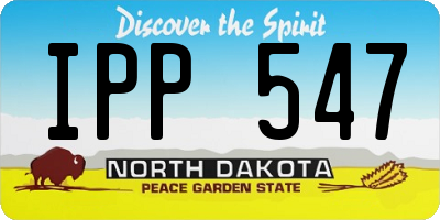 ND license plate IPP547