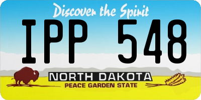 ND license plate IPP548