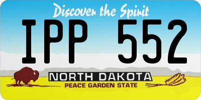 ND license plate IPP552