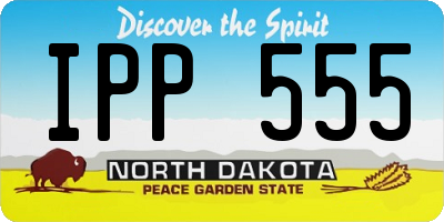 ND license plate IPP555