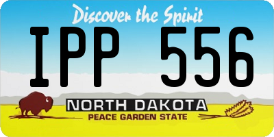 ND license plate IPP556