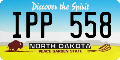 ND license plate IPP558