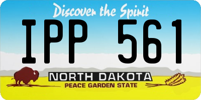 ND license plate IPP561