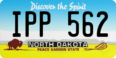 ND license plate IPP562
