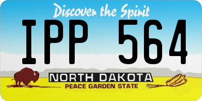 ND license plate IPP564