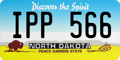 ND license plate IPP566