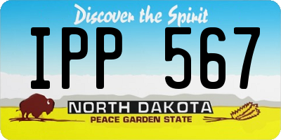 ND license plate IPP567