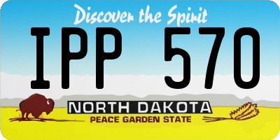 ND license plate IPP570