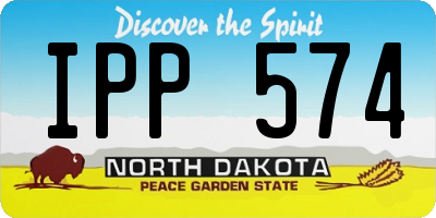 ND license plate IPP574