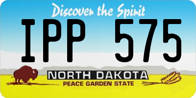ND license plate IPP575