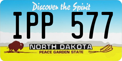 ND license plate IPP577