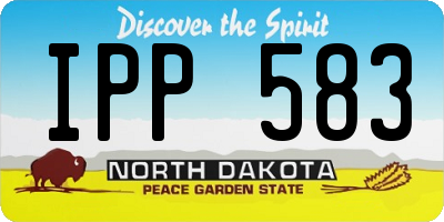 ND license plate IPP583