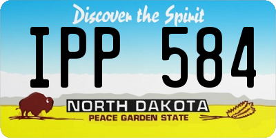ND license plate IPP584
