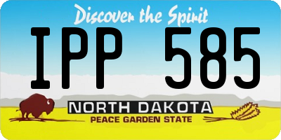 ND license plate IPP585