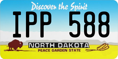 ND license plate IPP588
