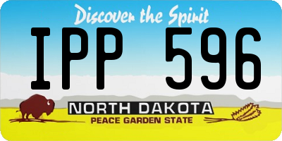 ND license plate IPP596