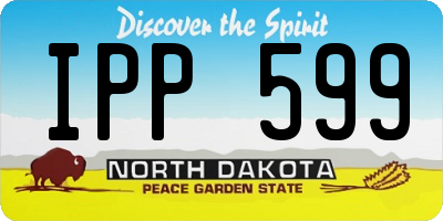 ND license plate IPP599
