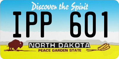 ND license plate IPP601