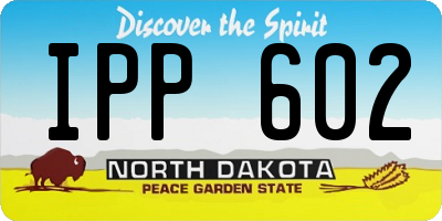 ND license plate IPP602