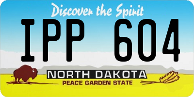 ND license plate IPP604