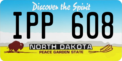 ND license plate IPP608