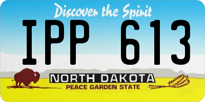 ND license plate IPP613