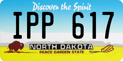 ND license plate IPP617