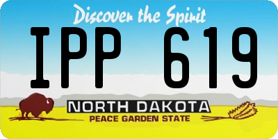 ND license plate IPP619