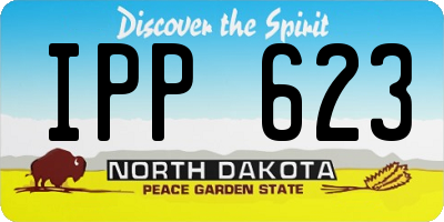 ND license plate IPP623