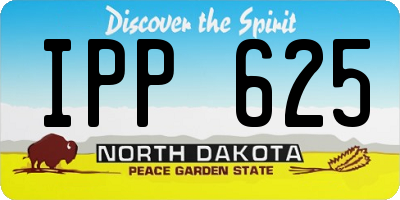 ND license plate IPP625
