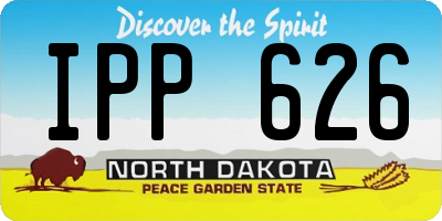 ND license plate IPP626