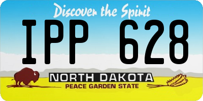 ND license plate IPP628