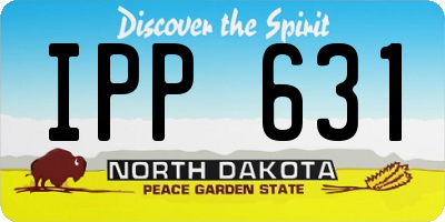 ND license plate IPP631