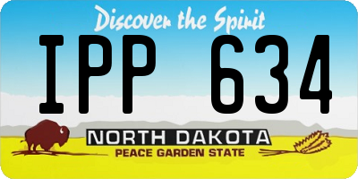 ND license plate IPP634