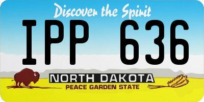 ND license plate IPP636