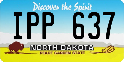 ND license plate IPP637