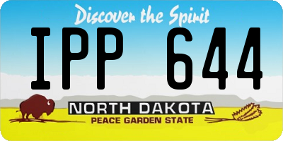 ND license plate IPP644