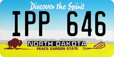 ND license plate IPP646