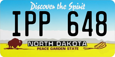 ND license plate IPP648