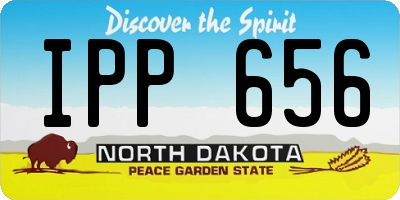 ND license plate IPP656