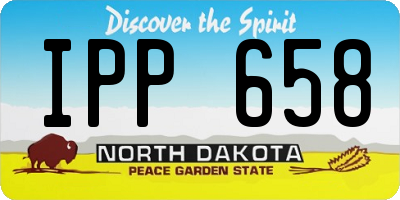 ND license plate IPP658